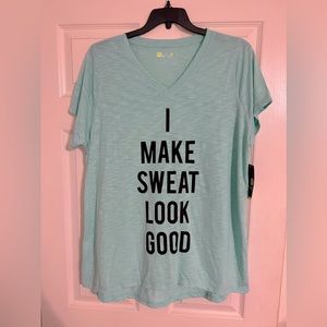 NWT Xersion Workout Shirt 1X